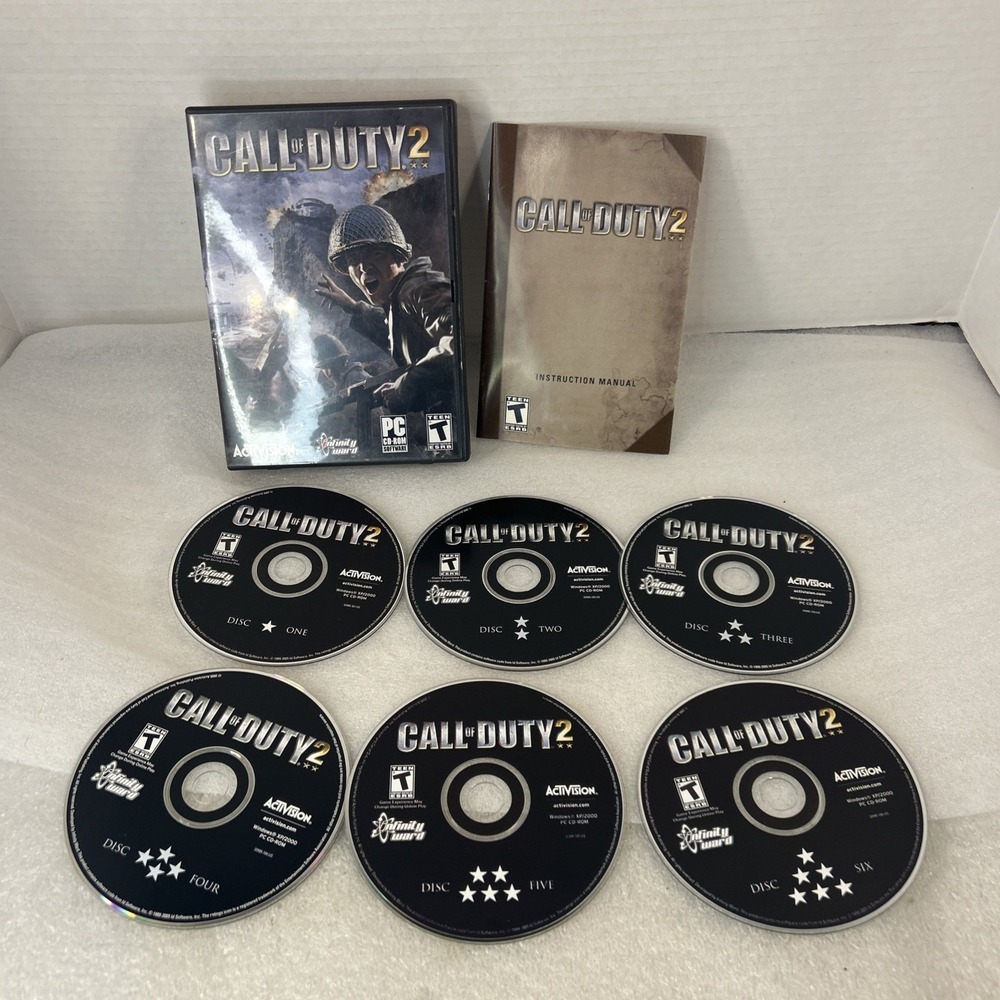 Call of Duty 2 - PC (6 discs, case, pamphlet)